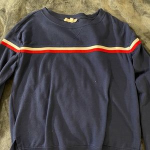 navy blue long sleeve sweater